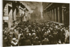 In Throgmorton Street beside the north wall of the London Stock Exchange, 20th century by Unknown