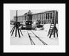 Suburban train station in fornt of the Academy of Arts, St Petersburg, Russia, c1896-c1898 by Unknown