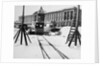 Suburban train station in fornt of the Academy of Arts, St Petersburg, Russia, c1896-c1898 by Unknown