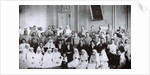 Tsarina Maria Fyodorovna of Russia visiting a hospital in Kiev, 1915 by Unknown
