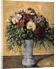 Flowers in a Blue Vase by Paul Cezanne