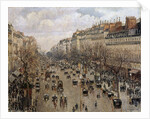 Boulevard Montmartre in Paris by Camille Pissarro