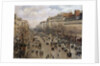 Boulevard Montmartre in Paris by Camille Pissarro