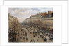 Boulevard Montmartre in Paris by Camille Pissarro