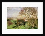 Autumn morning at Ãˆragny by Camille Pissarro