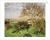 Autumn morning at Ãˆragny by Camille Pissarro