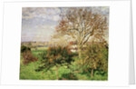 Autumn morning at Ãˆragny by Camille Pissarro