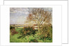 Autumn morning at Ãˆragny by Camille Pissarro