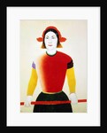 A Girl with a Red Pole, 1932-1933. by Kazimir Malevich