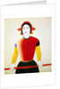A Girl with a Red Pole, 1932-1933. by Kazimir Malevich