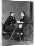 Grand Duke Nicholas Nikolaevich (the elder) of Russia with his wife and son, c1861-c1863 by Unknown