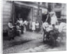 Unloading food, the House of Scientists, Petrograd, Russia, c1920-c1924(?) by Unknown