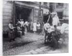 Unloading food, the House of Scientists, Petrograd, Russia, c1920-c1924(?) by Unknown