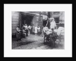 Unloading food, the House of Scientists, Petrograd, Russia, c1920-c1924(?) by Unknown