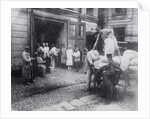 Unloading food, the House of Scientists, Petrograd, Russia, c1920-c1924(?) by Unknown