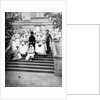 Dowager Empress Maria Feodorovna of Russia with nurses outside a hospital, Russia, 1916 by Unknown
