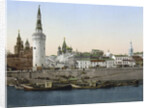View of the St Basils Slope, seen from the Moskva River, Moscow, Russia, c1890-c1905 by Anonymous