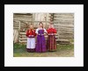 Young Russian peasant women, Sheksna River, near the small town of Kirillov, Russia, 1909 by Sergey Mikhaylovich Prokudin-Gorsky