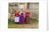Young Russian peasant women, Sheksna River, near the small town of Kirillov, Russia, 1909 by Sergey Mikhaylovich Prokudin-Gorsky