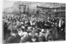 Striking Putilov workers on the first day of the February Revolution, St Petersburg, Russia, 1917 by Anonymous