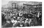 Striking Putilov workers on the first day of the February Revolution, St Petersburg, Russia, 1917 by Anonymous