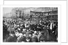Striking Putilov workers on the first day of the February Revolution, St Petersburg, Russia, 1917 by Anonymous