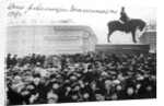Crowds on Znamenskaya Square, Petrograd, Russia, February Revolution, 1917 by Anonymous