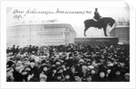 Crowds on Znamenskaya Square, Petrograd, Russia, February Revolution, 1917 by Anonymous