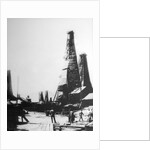 Oil extraction in Baku, Russia, c1903-c1906. by Anonymous