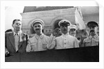 Senior Soviet figures on the tribune of Lenins mausoleum, Red Square, Moscow, USSR, 1931 by Anonymous