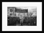 A mourning ceremony for victims of the February Revolution, Russia, 1917. by Anonymous