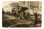 Roadworks in Tverskaya Street, Moscow, USSR, 1920s by Unknown