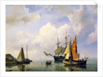 A Sea Landscape, mid 19th century. by Marinus Adrianus Koekkoek