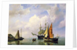 A Sea Landscape, mid 19th century. by Marinus Adrianus Koekkoek
