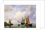 A Sea Landscape, mid 19th century. by Marinus Adrianus Koekkoek