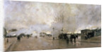 Smoke on the Paris Circuit Line, 1885. by Luigi Loir