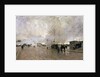 Smoke on the Paris Circuit Line, 1885. by Luigi Loir