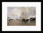 Smoke on the Paris Circuit Line, 1885. by Luigi Loir