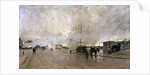 Smoke on the Paris Circuit Line, 1885. by Luigi Loir
