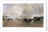 Smoke on the Paris Circuit Line, 1885. by Luigi Loir