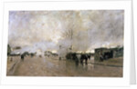Smoke on the Paris Circuit Line, 1885. by Luigi Loir