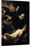 Abraham Sacrificing Isaac, 1635. by Rembrandt Harmensz van Rijn
