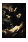 Abraham Sacrificing Isaac, 1635. by Rembrandt Harmensz van Rijn