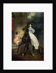 Horsewoman, Portrait of Giovanina and Amazillia Pacini, 1832. by Karl Briullov