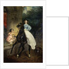 Horsewoman, Portrait of Giovanina and Amazillia Pacini, 1832. by Karl Briullov