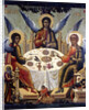 The Hospitality of Abraham, (The Old Testament Trinity), 1700. by Tichon Filatyev