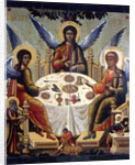 The Hospitality of Abraham, (The Old Testament Trinity), 1700. by Tichon Filatyev