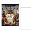 The Hospitality of Abraham, (The Old Testament Trinity), 1700. by Tichon Filatyev