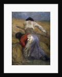 The Harvest, 19th century. by Adolphe Monticelli