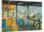 Pier in Gurzuf, 1914. by Konstantin Korovin
